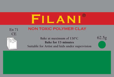 FILANI Polymer Clay - LEAFY GREEN: 62.5g