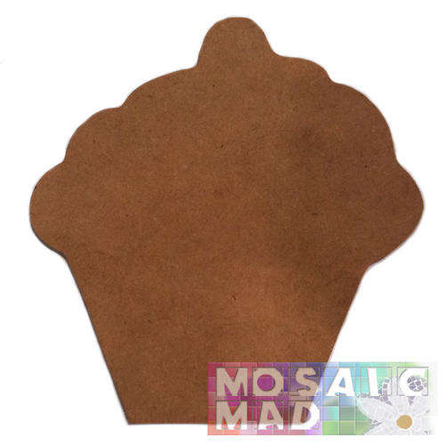Wood Mosaic Blank - CUPCAKE - 150mm x 140mm x 3mm