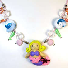 Filani Polymer Clay Kits for Kids: OCEAN GEMS MERMAID NECKLACE