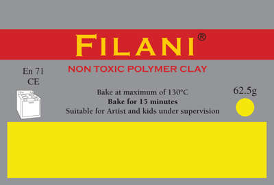 FILANI Polymer Clay - HAPPY YELLOW: 62.5g