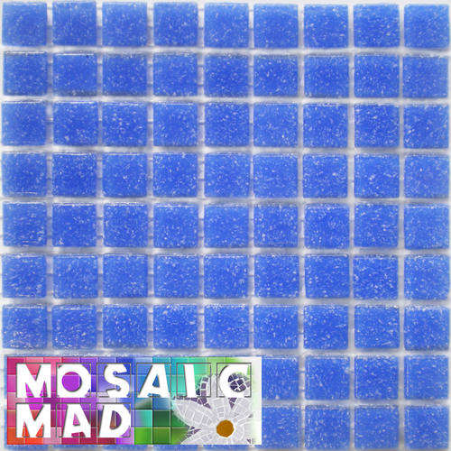 81 Mini Riverglass Mosaic Tiles: BLUE HEAVEN10mm x 10mm x 4mm