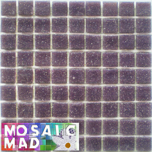 81 Mini Riverglass Mosaic Tiles: VIOLET 10mm x 10mm x 4mm