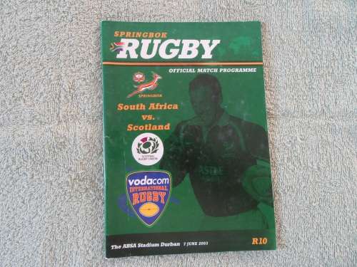 VODACOM INTERNATIONAL RUGBY SOUTH AFRICA vs SCOTLAND