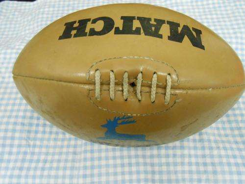 VINTAGE  LEATHER RUGBY BALL