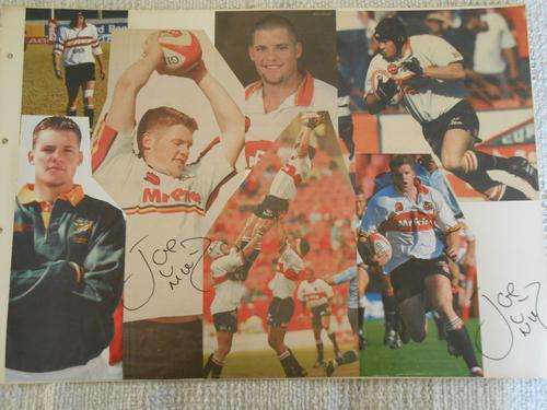 SIGNED COLLAGE OF JOE VAN NIEKERK