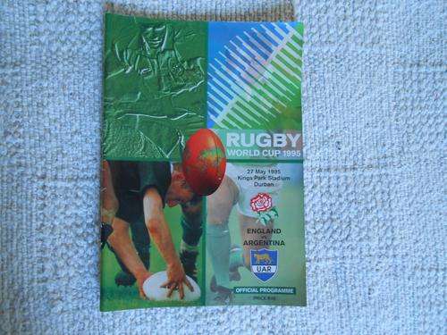 OFFICIAL PROGRAMME RUGBY WORLD CUP 1995 - ENGLAND vs ARGENTINA