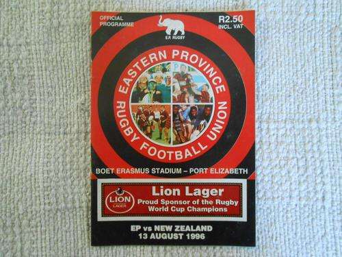 EASTERN PROVINCE vs NEW ZEALAND RUGBY PROGRAMME