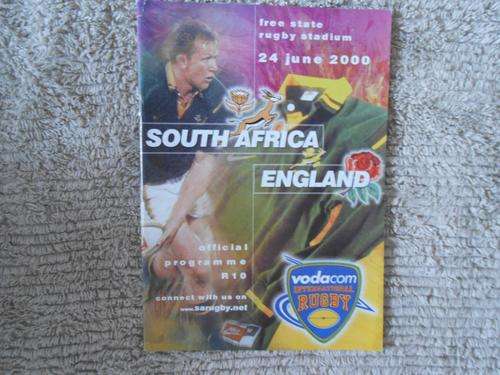OFFICIAL VODACOM INTERNATIONAL RUGBY PROGRAMME - SOUTH AFRICA vs ENGLAND