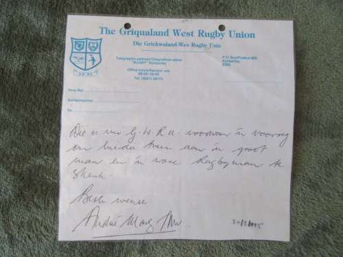 GRIQUALAND WEST RUGBY JERSEY