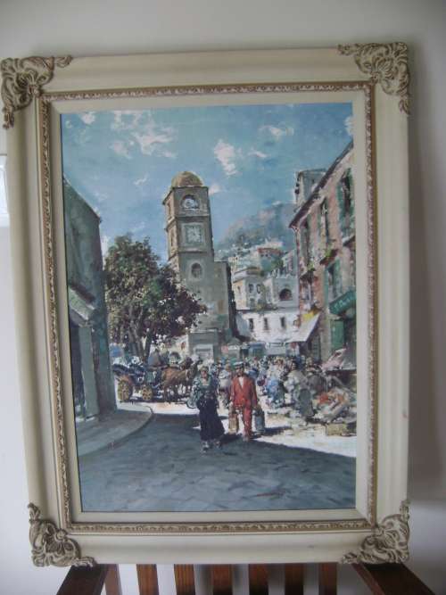 BEAUTIFFULLY FRAMED OIL ON BOARD IN WOODEN FRAME - SEE PICTURES