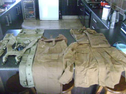 JOB LOT ARMY CLOTHING AND WEBBING