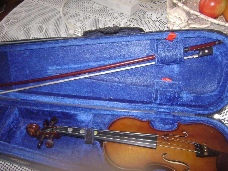 VIOLIN IN CARRY CVASE - STENTER MUSIC CO LTD. - IN GOOD CONDITION