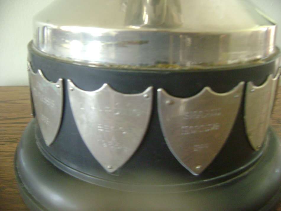 LARGE SILVER PLATED CUP ON STAND