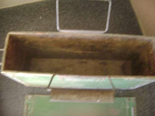 VINTAGE WOOD AND METAL BOX - SEE PICTURES