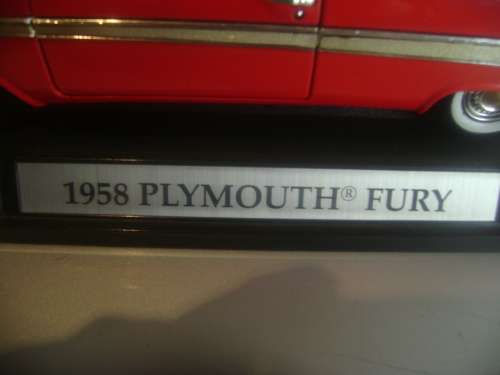 1958 PLYMOUTH FURY DI CAST METAL CAR