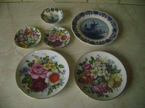 4X GERMAN ALT DRRSOEN PLATES AND 2X DELFT PLATES