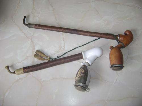 THESE TWO OLD PIPES IN VERY GOOD CONDITION.