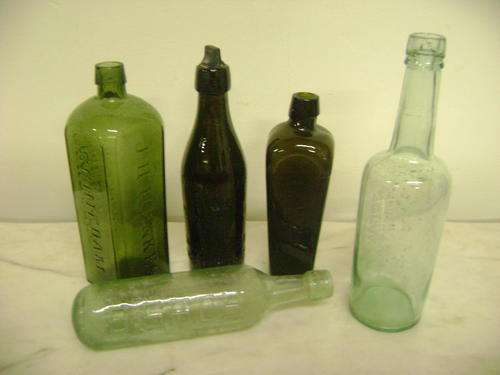 JOB LOT OF RARE OLD BOTTLES IN VERY GOOD CONDITION