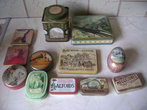 JOB LOT OLD TINS.