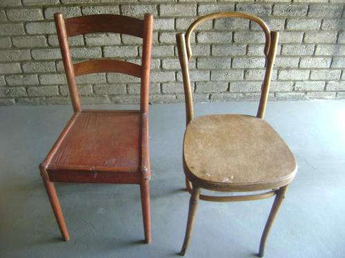2X VERY OLD CHAIRS  - SEE PICTURES FOR MORE DETAIL