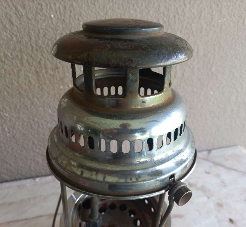 old butterfly paraffin lamp in good condition