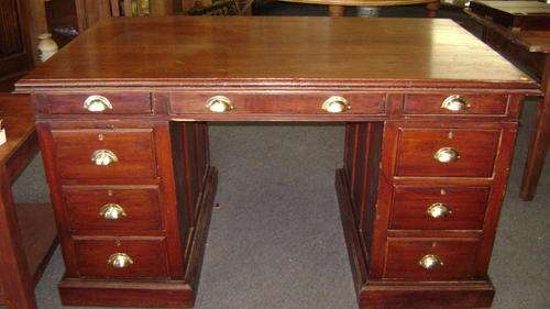 Very old solid wooden desk in good condition