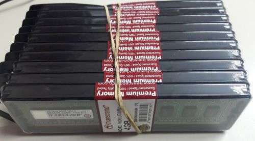 PACK OF 10 - BARGIAN !!!! Transcend 4GB 1Rx8 DDR3 1600 U DESKTOP RAM X 10
