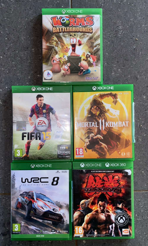 Xbox One 1TB With Two Controllers and Five Games - Like New