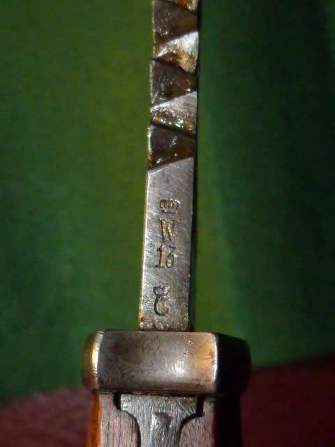 WW1 German Saw back Bayonet by F. Horster Solingen