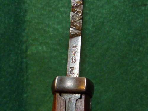 WW1 German Saw back Bayonet by F. Horster Solingen