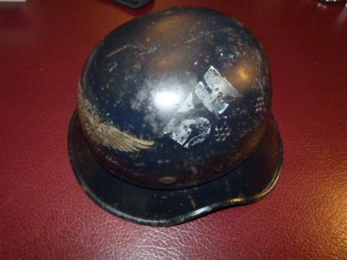 WW2 Luftschutz Gladiator Funk (radio,wireless) helmet