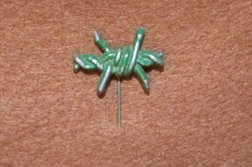 WW2 Koffiefontein POW inmates barbwire pin (original)