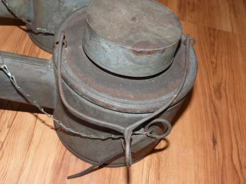 WW2 British Goose neck Oil can Runway Flares