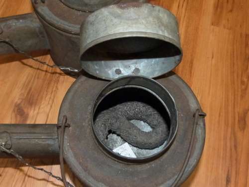 WW2 British Goose neck Oil can Runway Flares