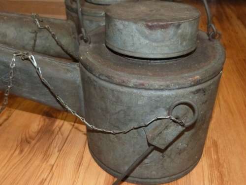 WW2 British Goose neck Oil can Runway Flares