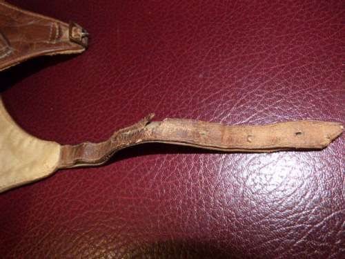 WW1 British Sykes leather Flying Helmet