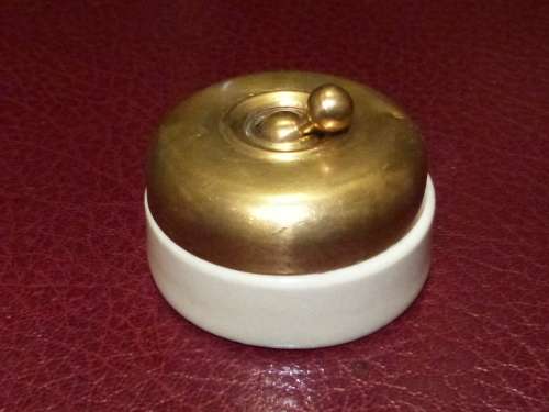 WW1 British Aircraft (Sopwith Camel) single pole magneto switch - see full description