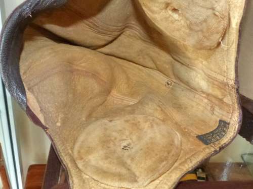 WW2 American Navy Airforce aircrew NAF 1092 leather flying helmet