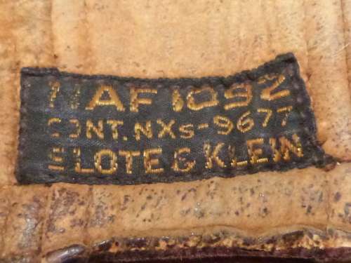 WW2 American Navy Airforce aircrew NAF 1092 leather flying helmet