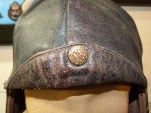 WW1 German Leather Flying Helmet