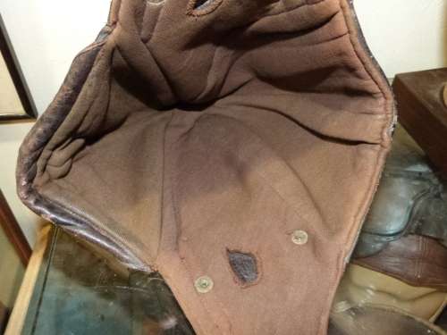 WW1 German Leather Flying Helmet