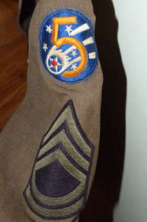 WW2 American, 5th Airforce Aircrew Pilot`s Tunic - see all pics