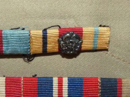 WW2 Australian Pilot`s DFC group Medal ribbon bars