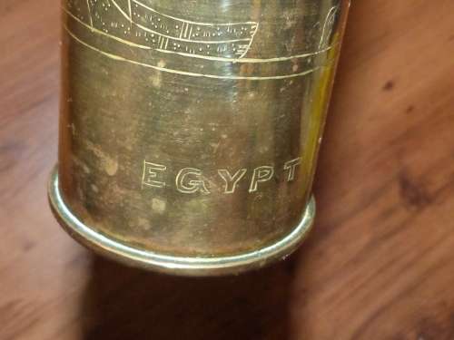 WW2 North Africa Trench Art Artillery Shell case