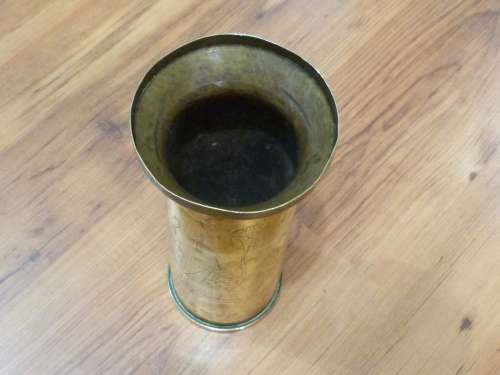 WW2 North Africa Trench Art Artillery Shell case