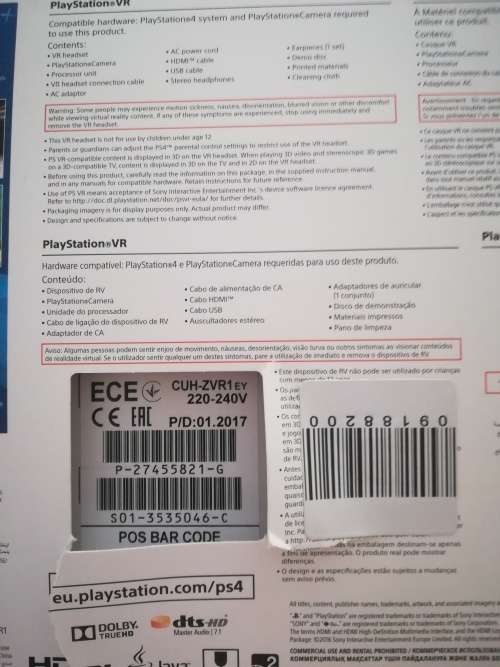 Sony Playstation VR Combo CUH-ZVR1ey
