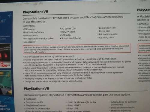 Sony Playstation VR Combo CUH-ZVR1ey