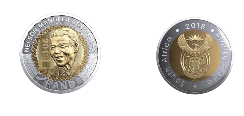 New ZAR R5 2018 Mandela Commemorative Coin