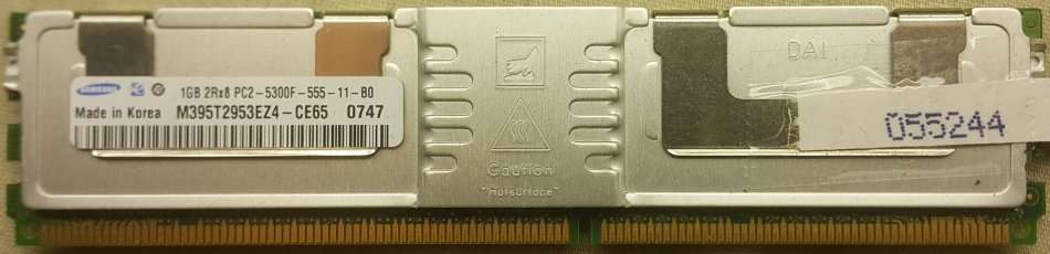 14GB (14x 1GB) Ram - 1GB 2Rx8 PC2 - 5300F - 555 - 11 - B0