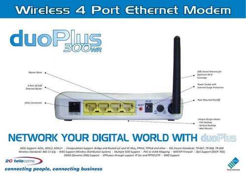 Telkom Wireless 4 Port Ethernet Modem